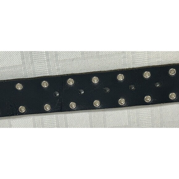 HARLEY DAVIDSON Motorcycle USA  28 Wide Black Leather Silver Studded Womens Belt main image 12